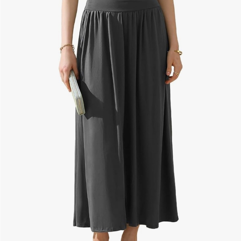 Classy Gray Maxi Skirt